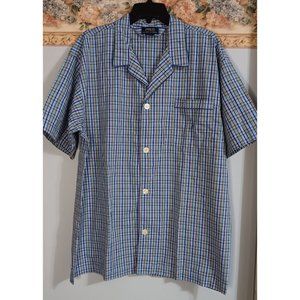 Polo Ralph Lauren XL Plaid Button Down Sleep Lounge Classic Colorful Shirt